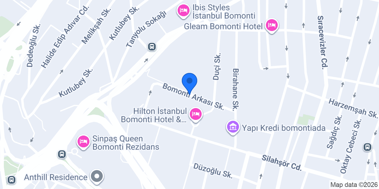 Bomonti Taksi Şişli konumu