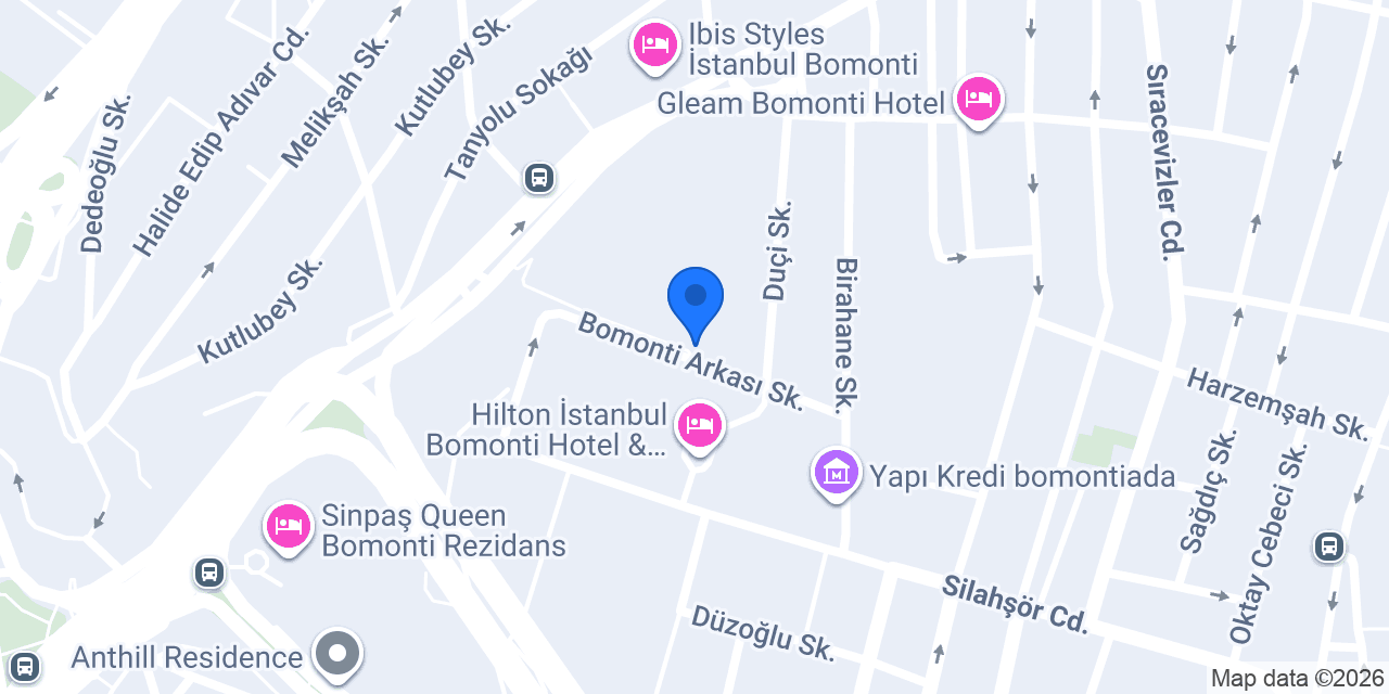 Bomonti Suites İstanbul konumu