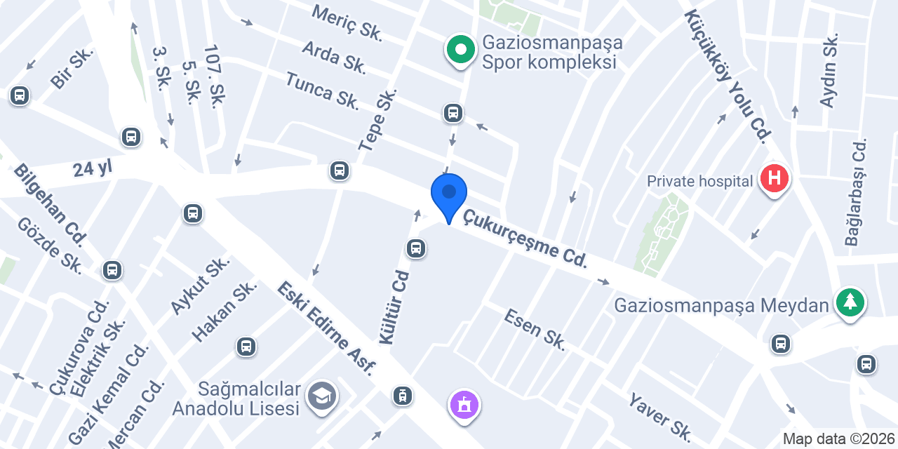 Op. Dr. Akın Zengin konumu