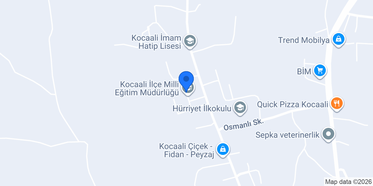 Kocaali Tapu Kadastro Müdürlüğü konumu