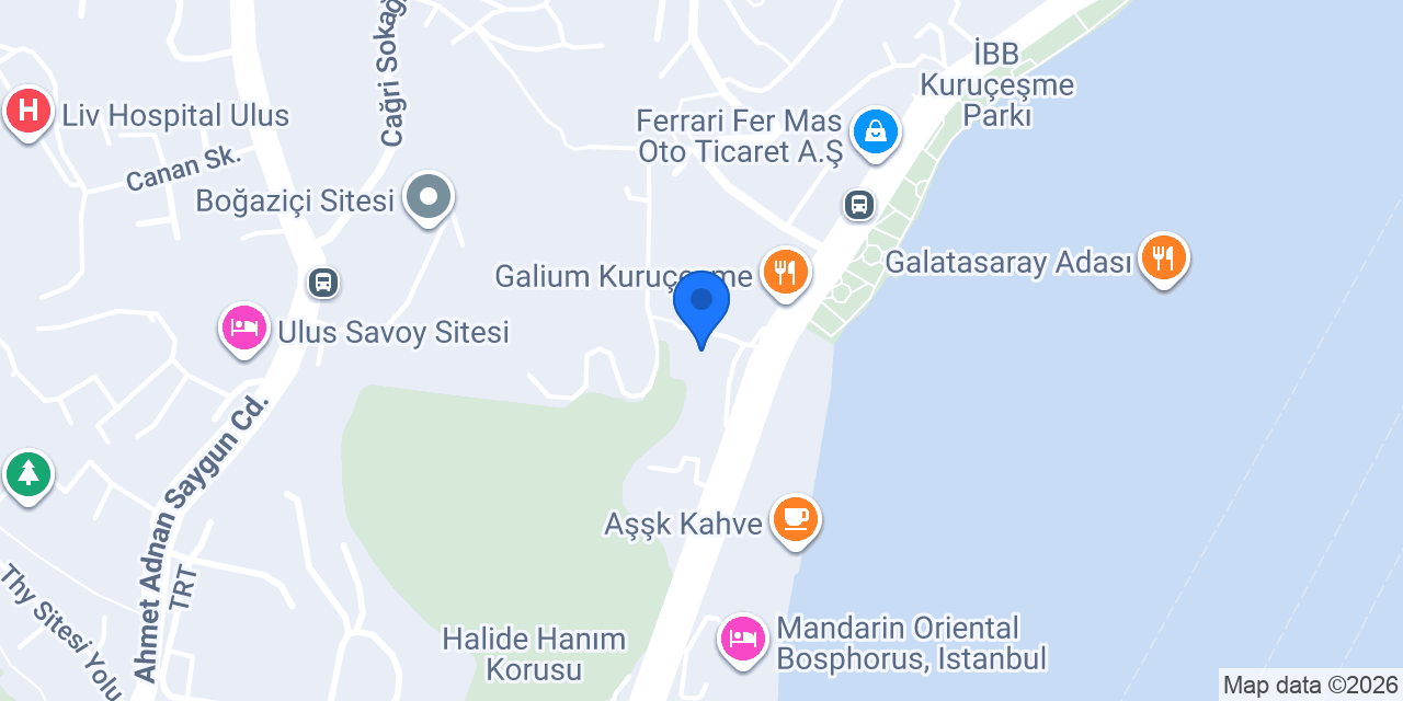 Civarda Kuruçeşme konumu