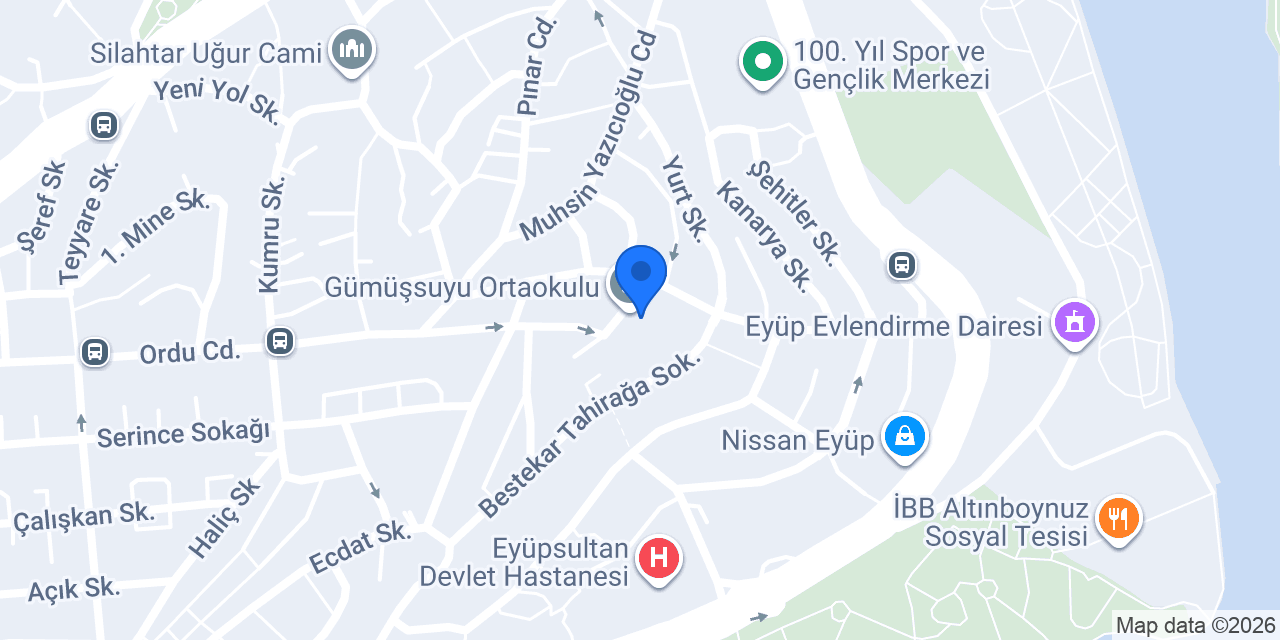 Gümüşsuyu Ortaokulu konumu