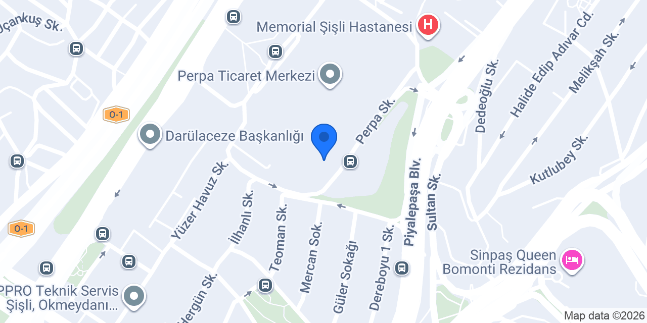 Pedaş Perpa konumu