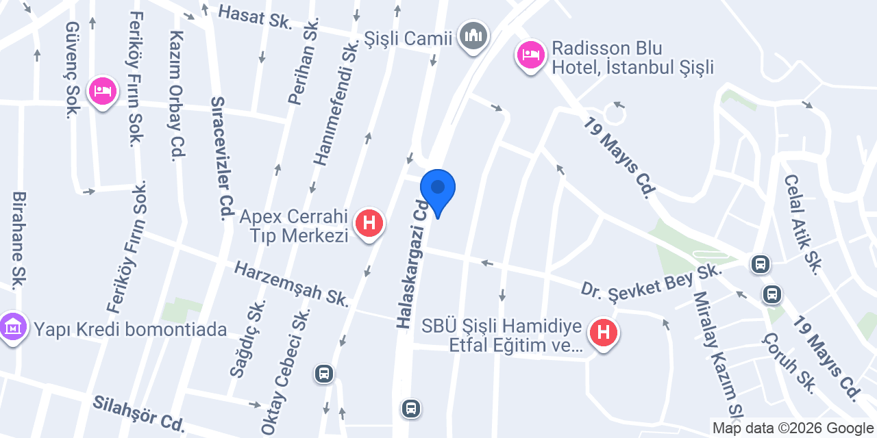 Akbank Şişli/İst. Şubesi konumu