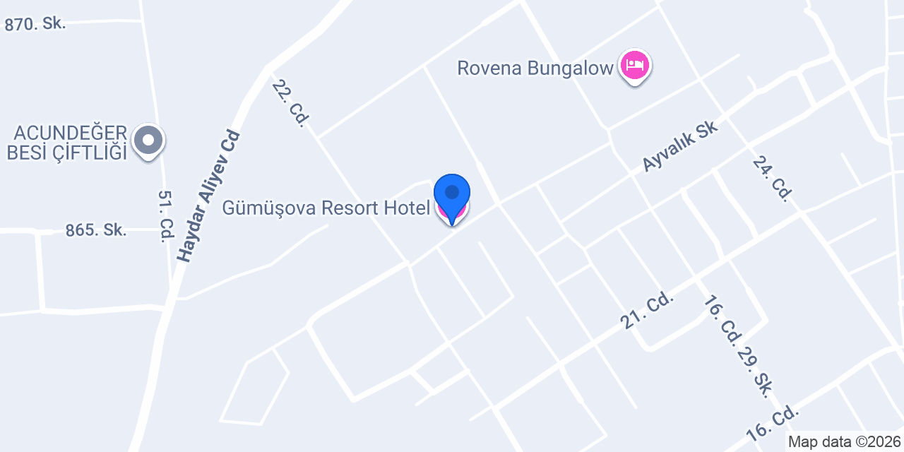 Gümüşova Resort Hotel konumu