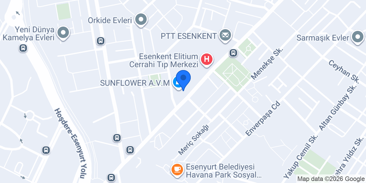Bahçeşehir Piercing konumu