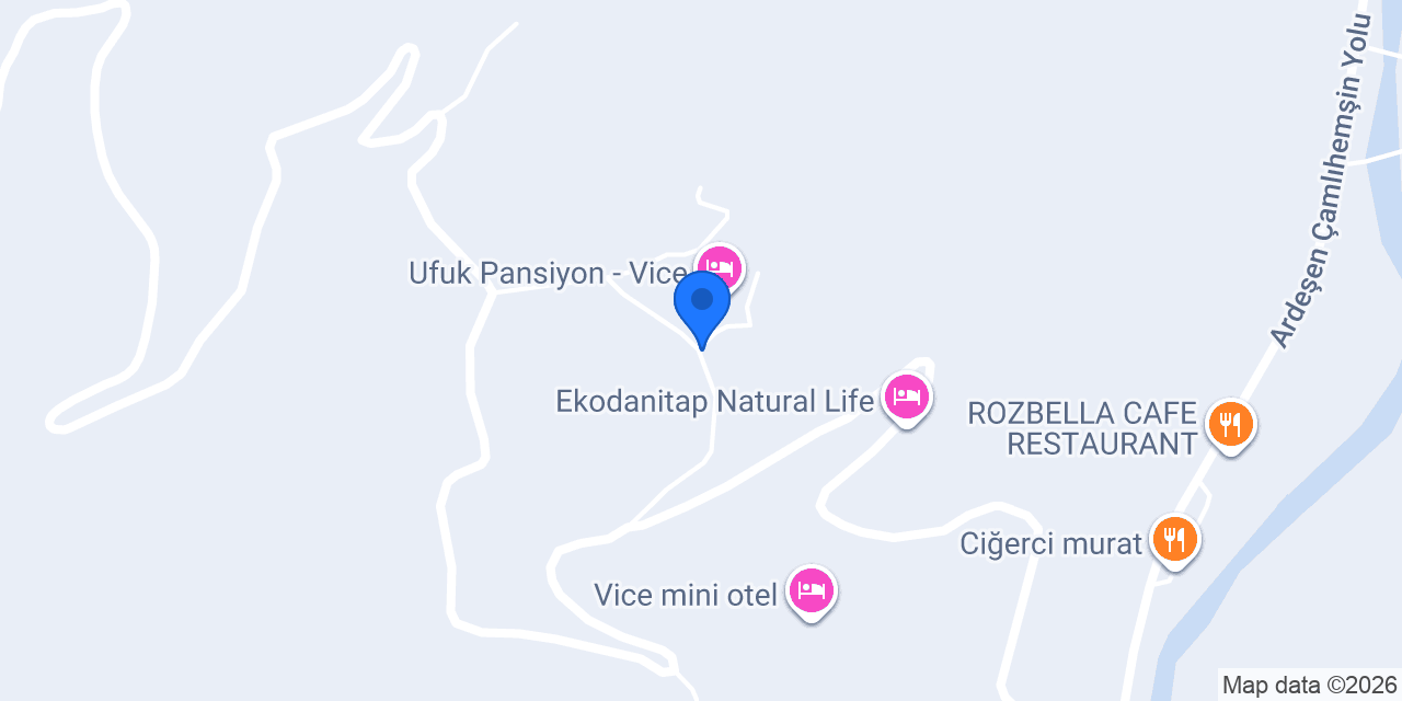 Keculik Pansiyon konumu