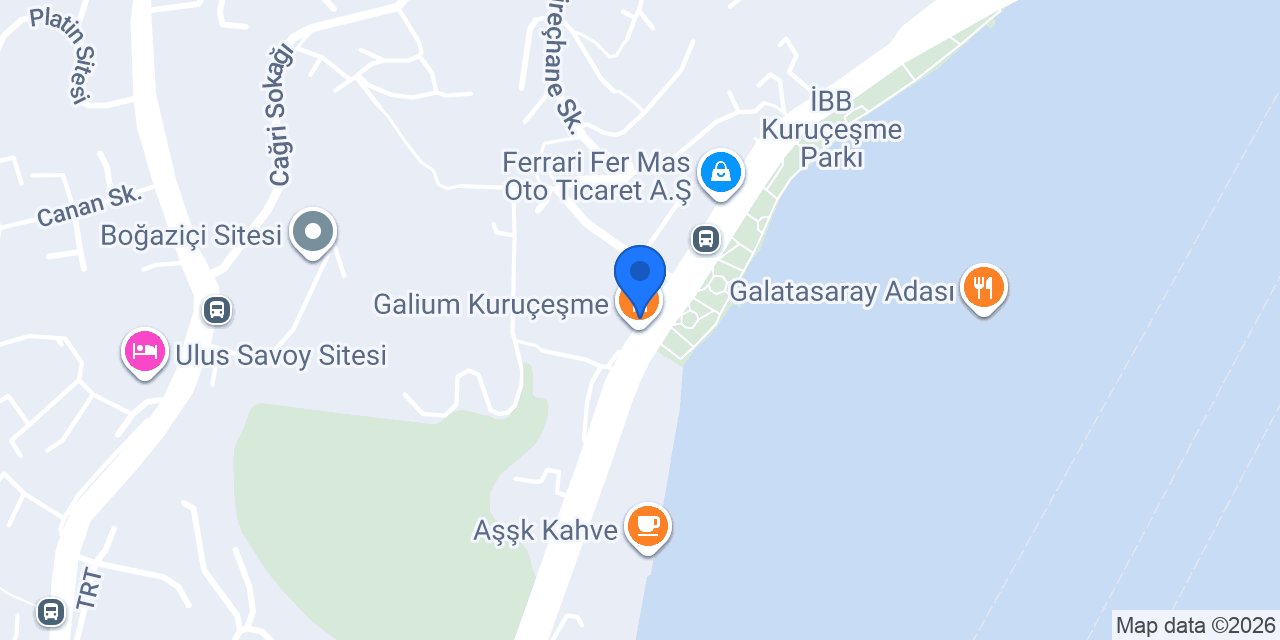 Seven Kuruçeşme konumu
