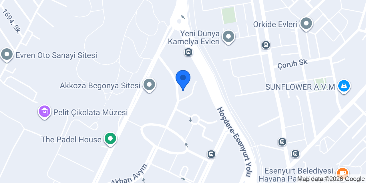 Angora Çiçek Bahçeşehir konumu