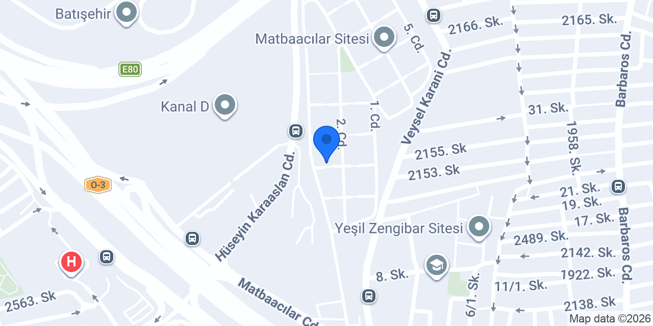 ARAS MATBAA A.Ş. konumu
