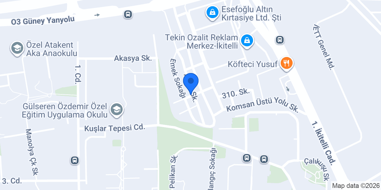 Çatalca İlçe Sağlık Müdürlüğü Sağlık Evi konumu