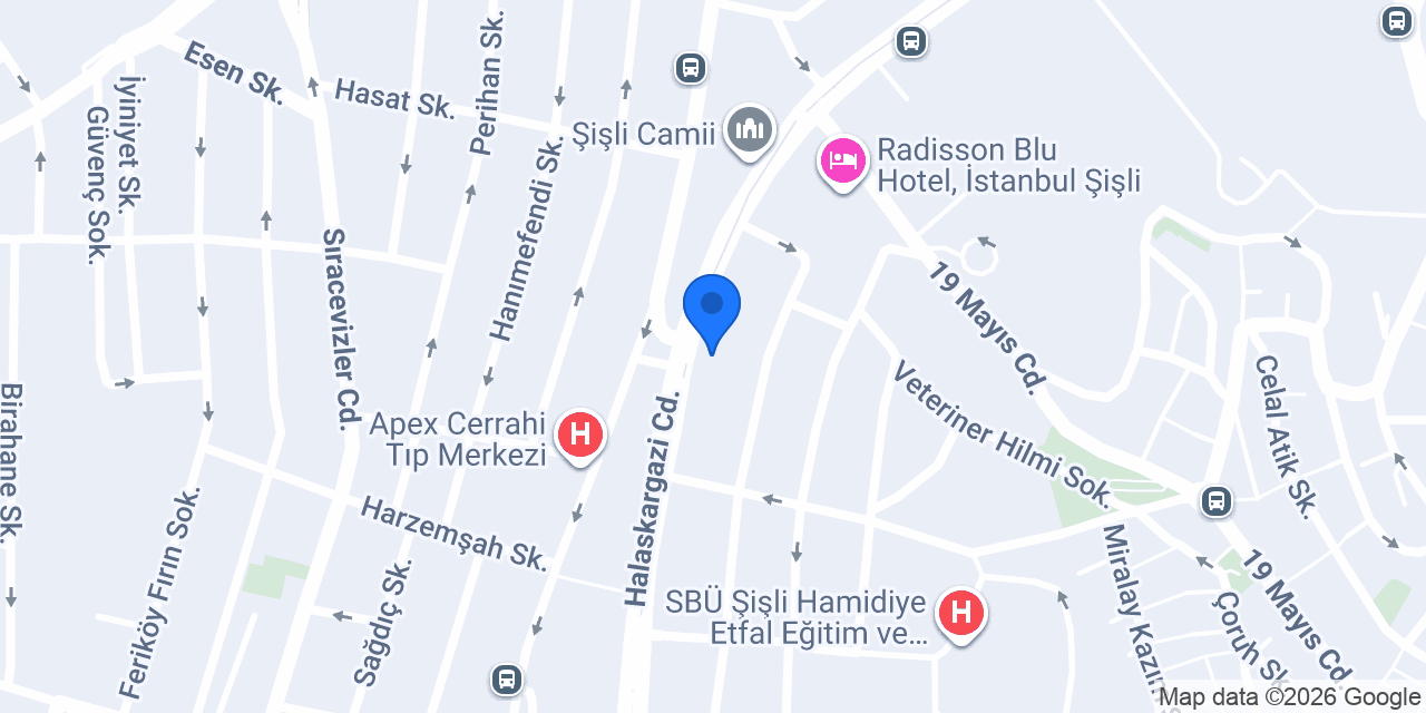 Doç. Dr. A. Buğra Cengiz Muayenehane konumu