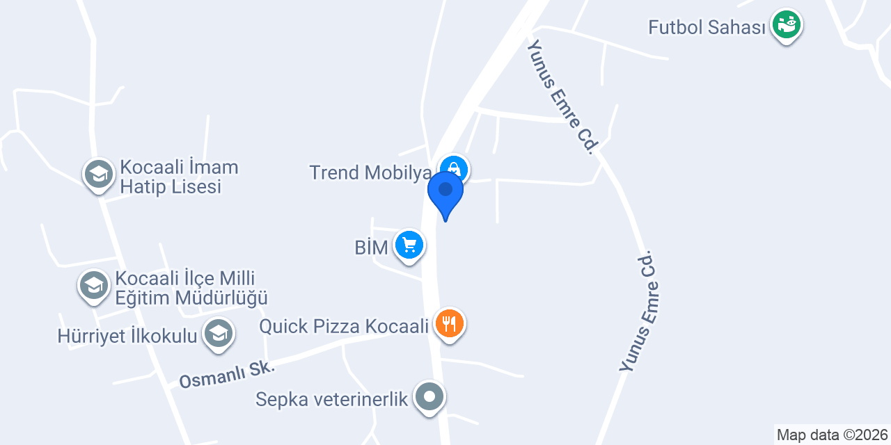 Tunca Mobilya konumu