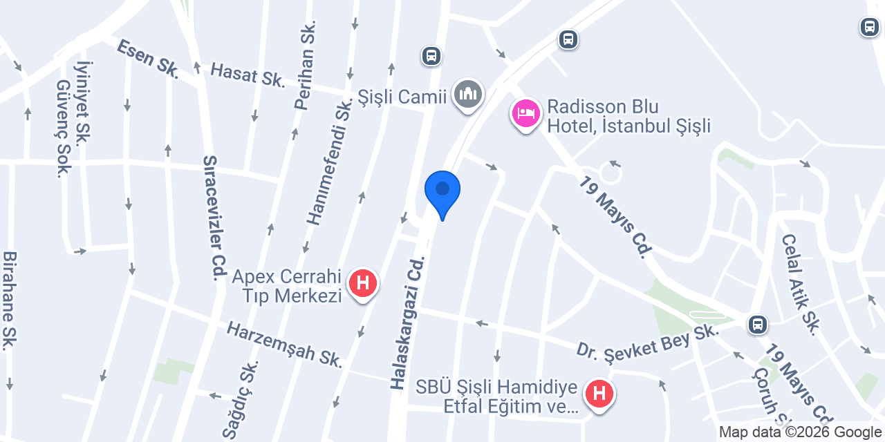 Halkbank Şişli Şubesi konumu