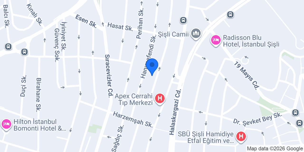 Şişli Veteriner Kliniği konumu