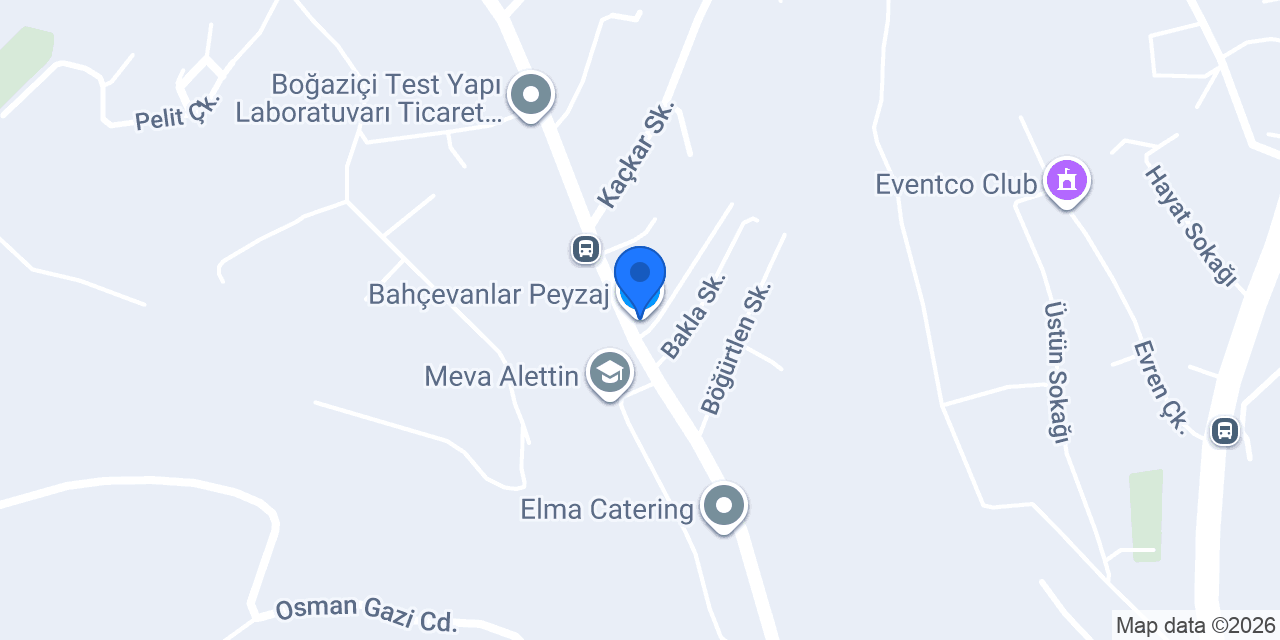 Bahçevanlar Peyzaj konumu