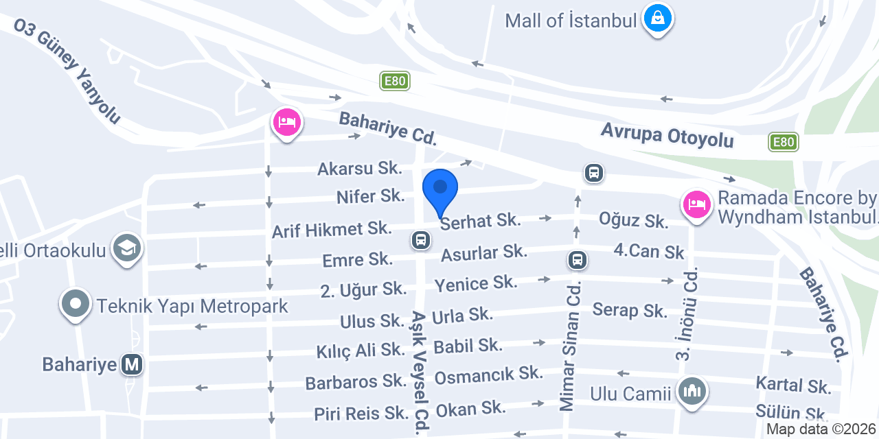 Erciyes Otomatik Kapı konumu