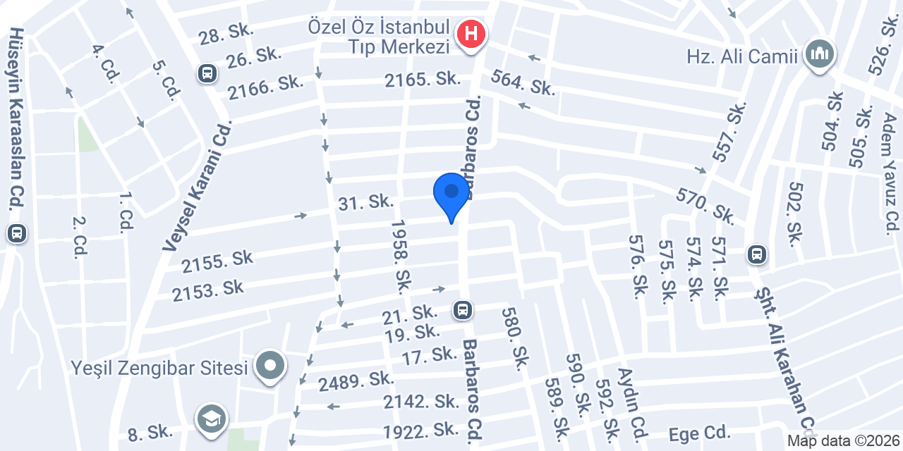 DenizBank Yüzyıl Şubesi konumu