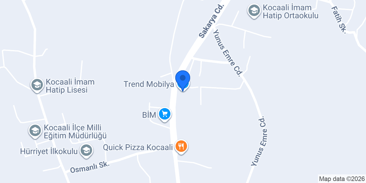 Trend Mobilya konumu