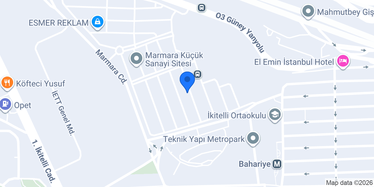 BFT Ambalaj San. ve Tic. Ltd. Şti. konumu