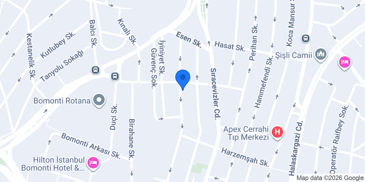 ERA Koleji Şişli-Bomonti Kampüsü konumu