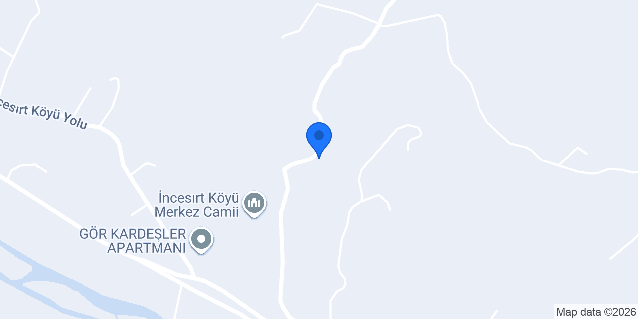 İncesırt Köyü Muhtarlığı konumu