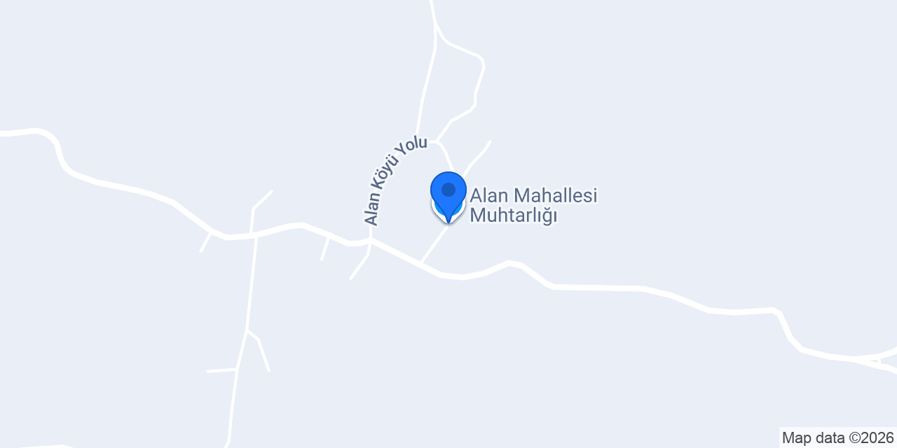 Alan Mahallesi Muhtarlığı konumu