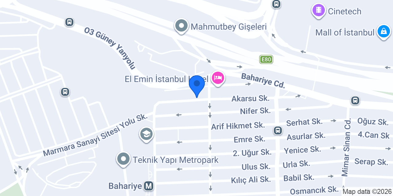 Ahsem Yemek Catering konumu