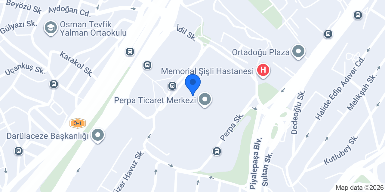 Şişli Dövmeci Tattoo Casper Profesyonel Stüdyo konumu