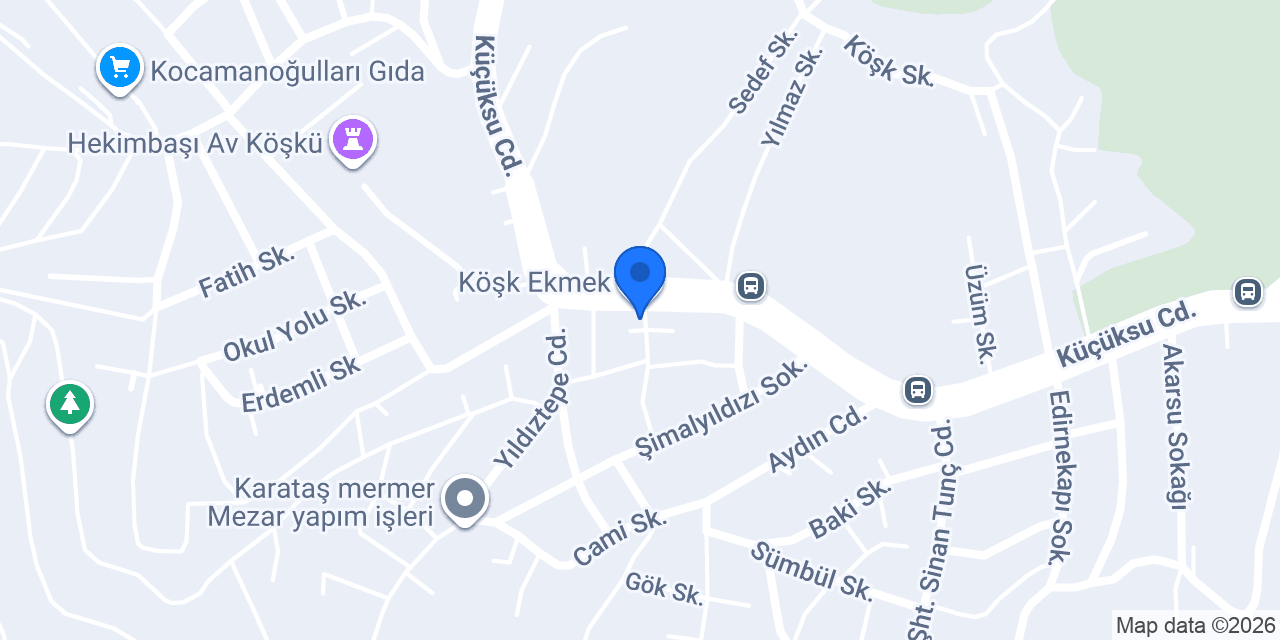 Köşk Ekmek & Pasta konumu