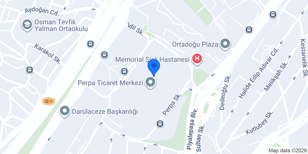 Halkbank Perpa Şubesi konumu