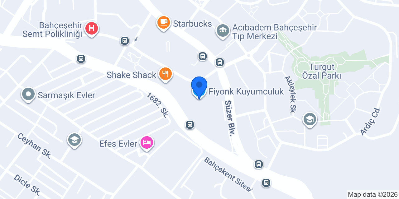 Fiyonk Kuyumculuk konumu