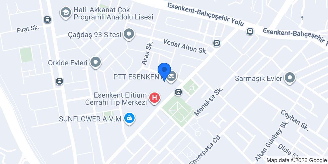 Aktaş tesisat arıtma konumu