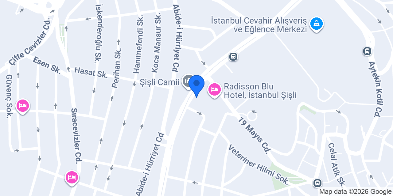 QNB Şişli Şubesi konumu