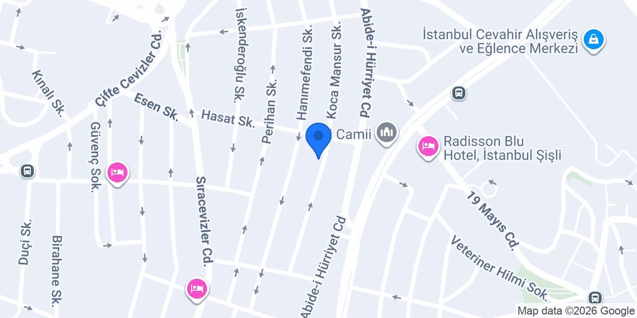 Şişli Açık Otoparkı konumu
