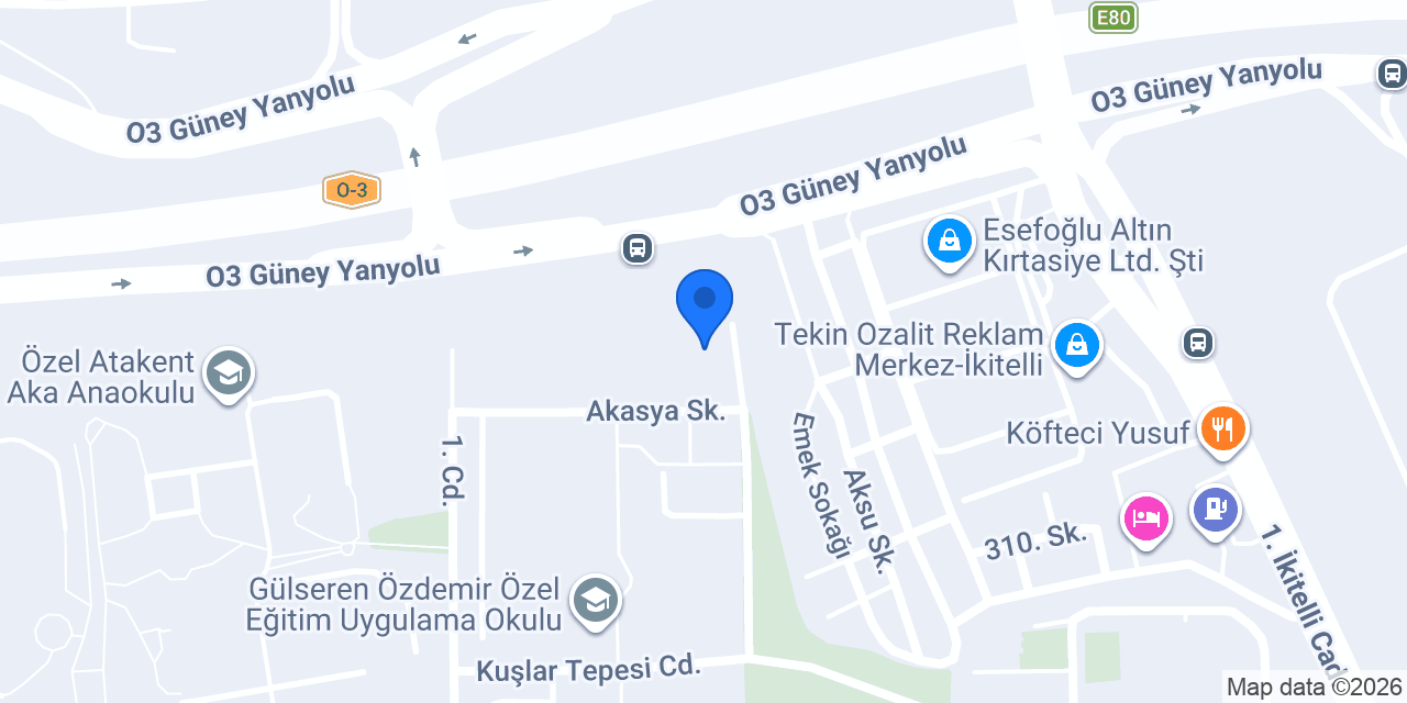 Yemek Atölyesi konumu