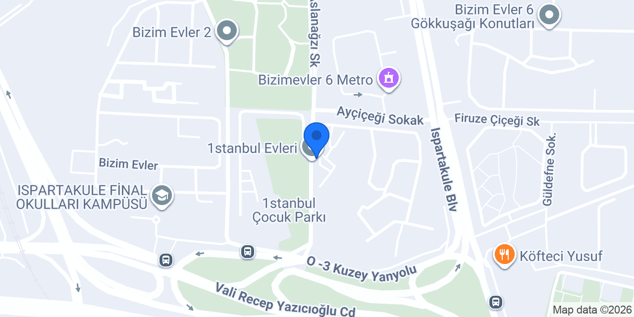 1stanbul Evleri 2. Kısım konumu