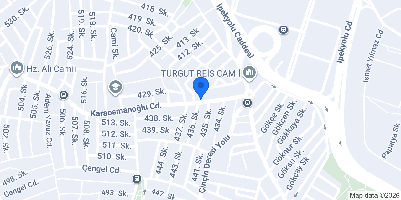 Arel Yapı Market konumu