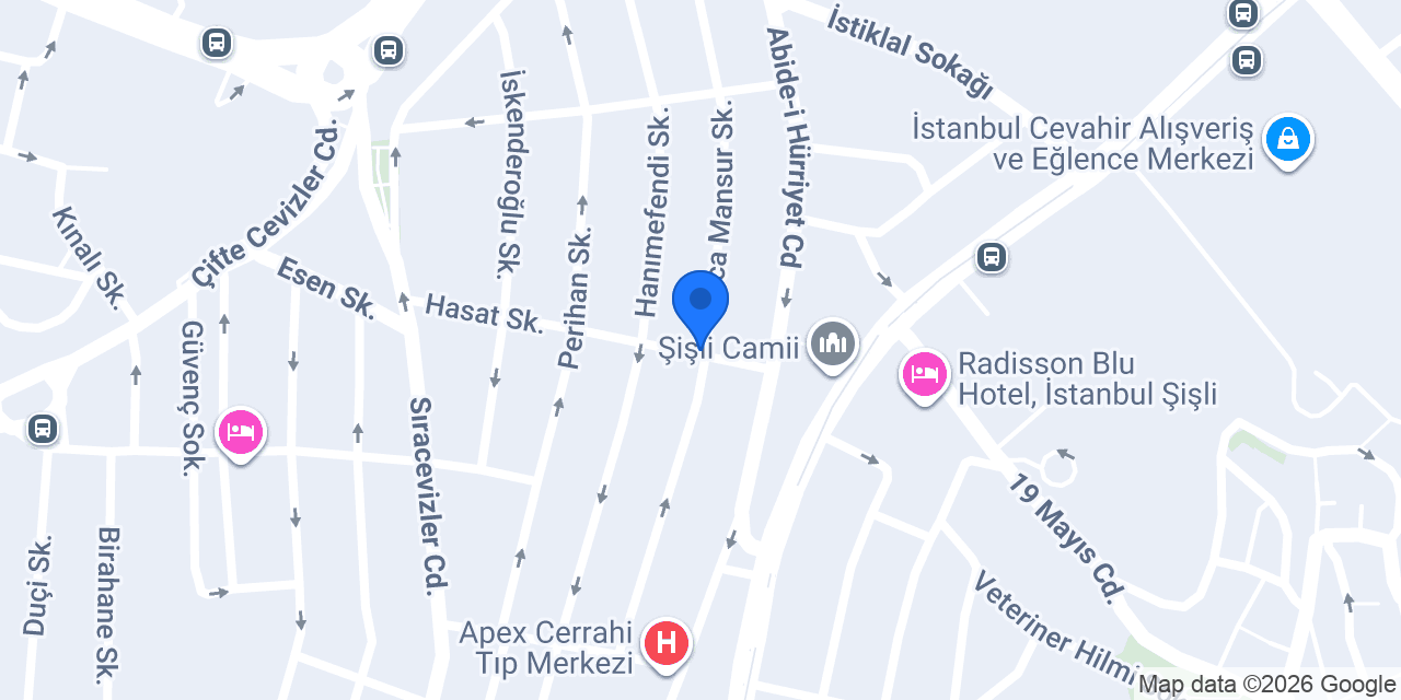 Şişli Elektrikci Mithat Elektrik konumu