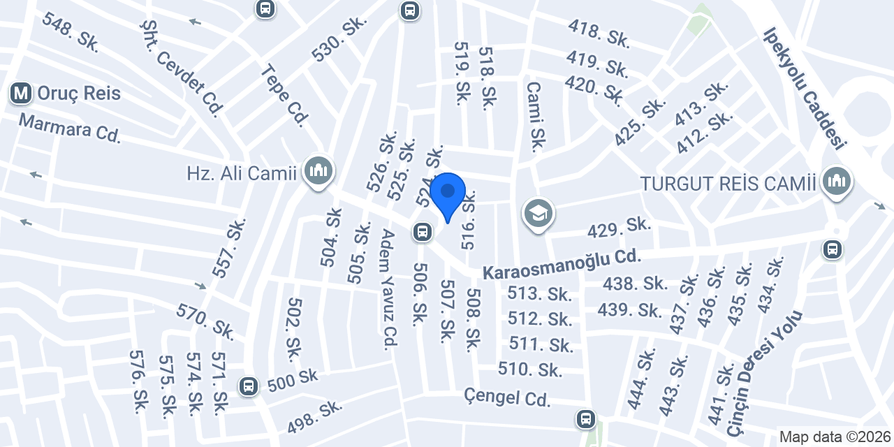 Halit Erkek Kuaförü konumu