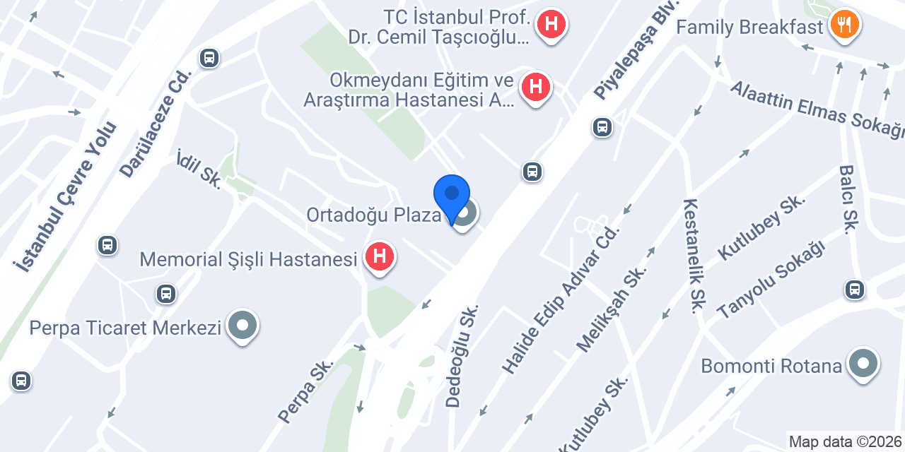 Maviliman Tur Ortadoğu Plaza konumu