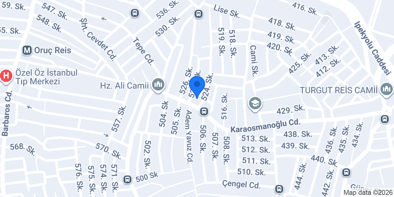 Poyraz Elektrik konumu