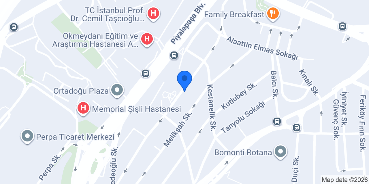 Bomonti Veteriner Kliniği konumu