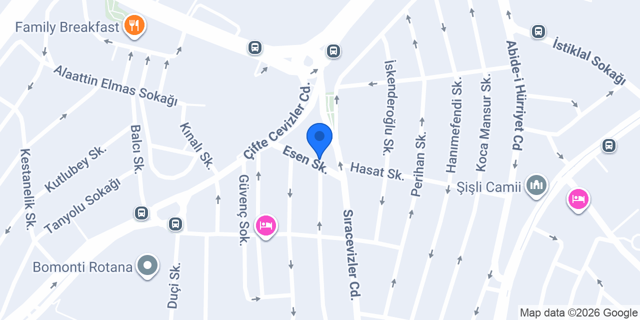 Asena Kapalı Otopark konumu