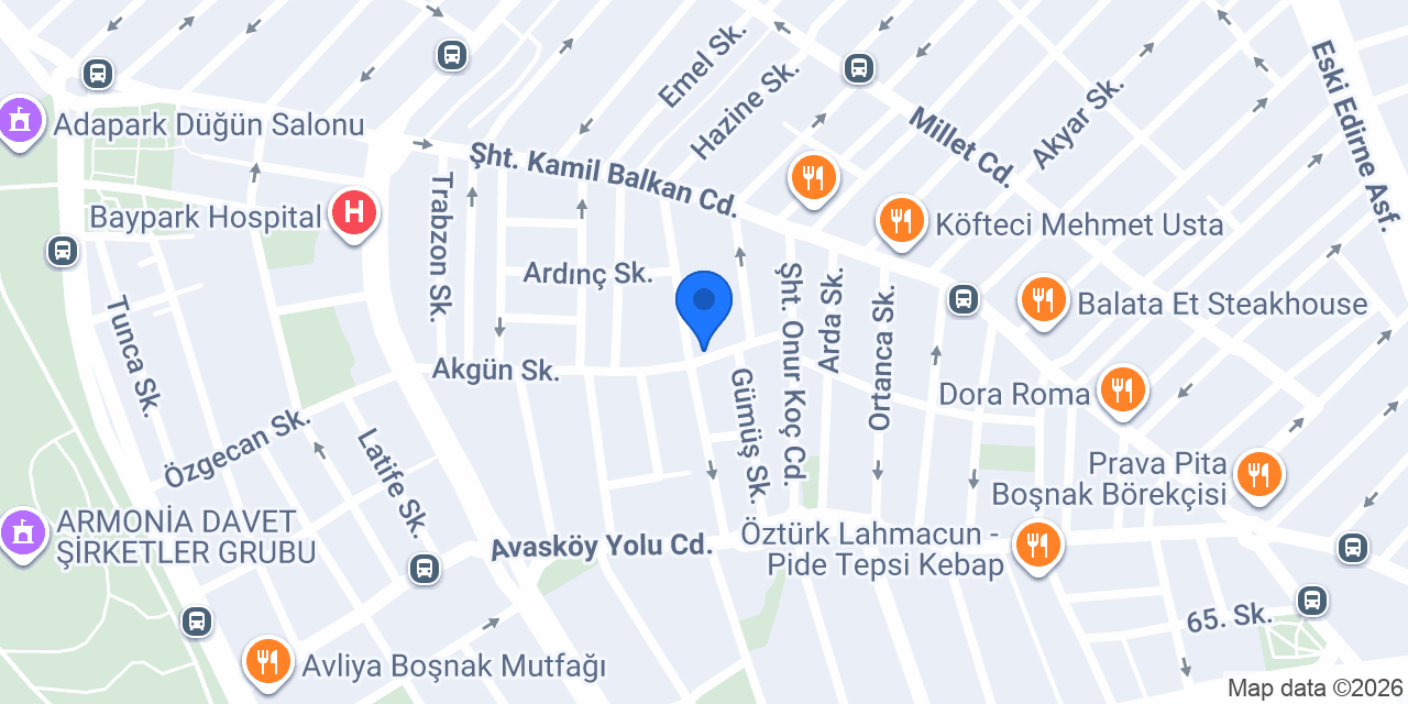 Mostar Kasap konumu