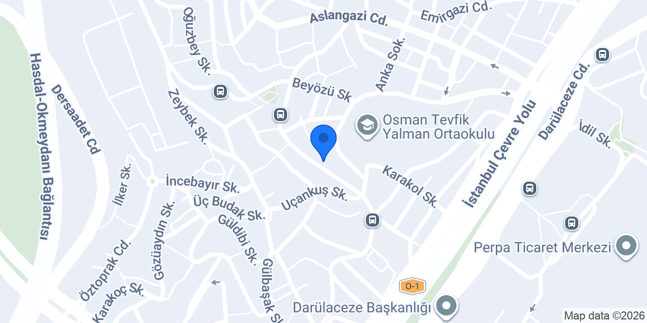 Erikli Kağıthane Şubesi konumu