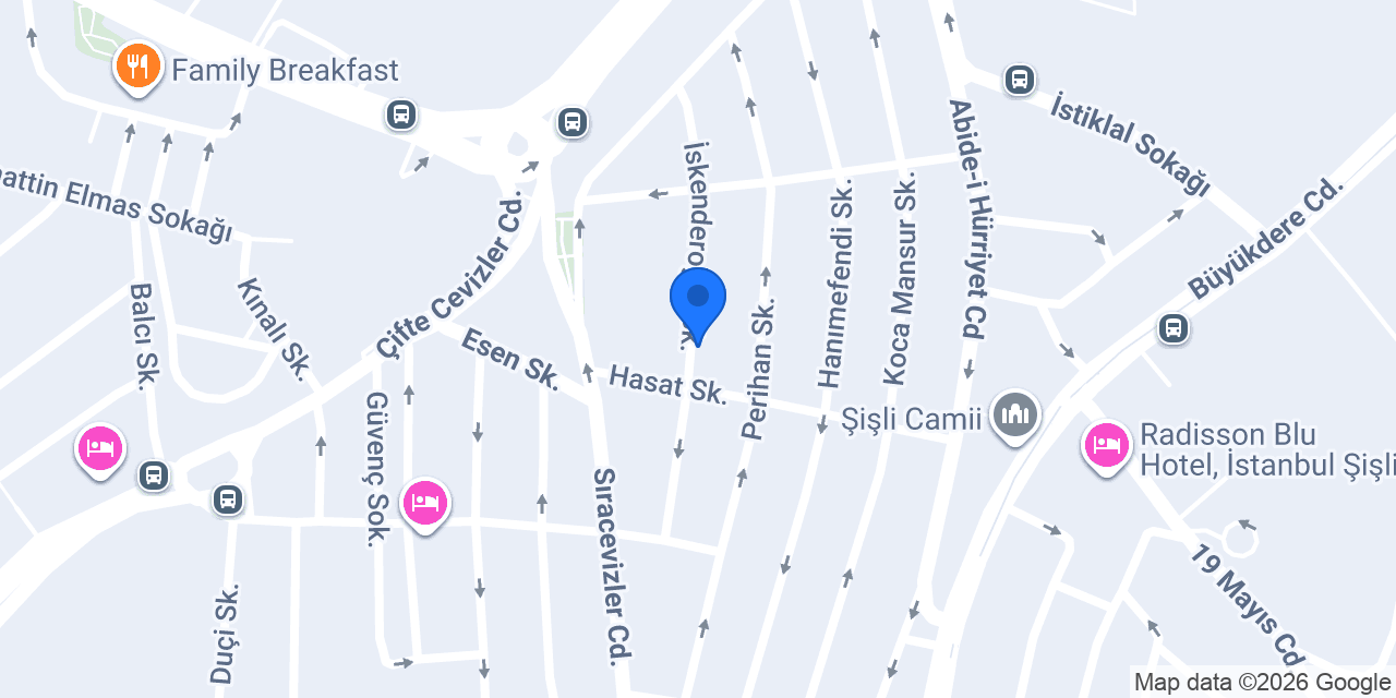 Şişli Bomonti Tesisat konumu