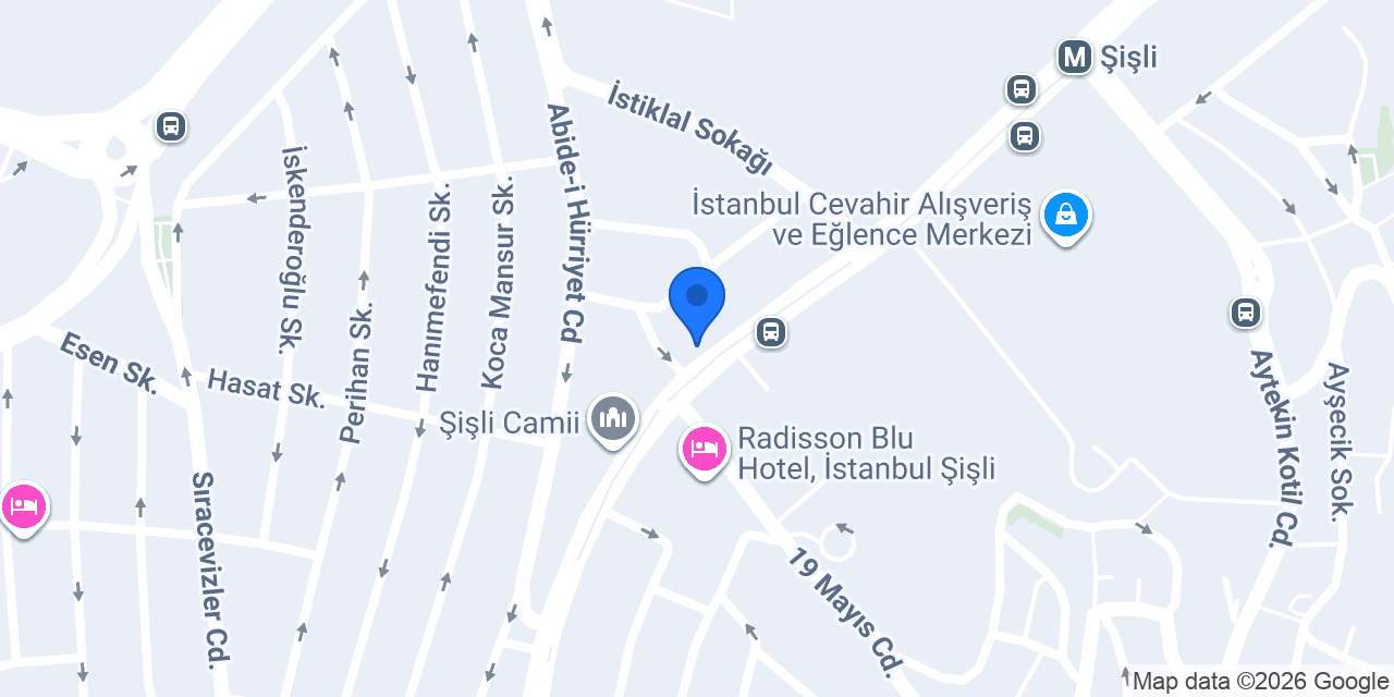 Garanti BBVA Şişli Meydan Şubesi konumu