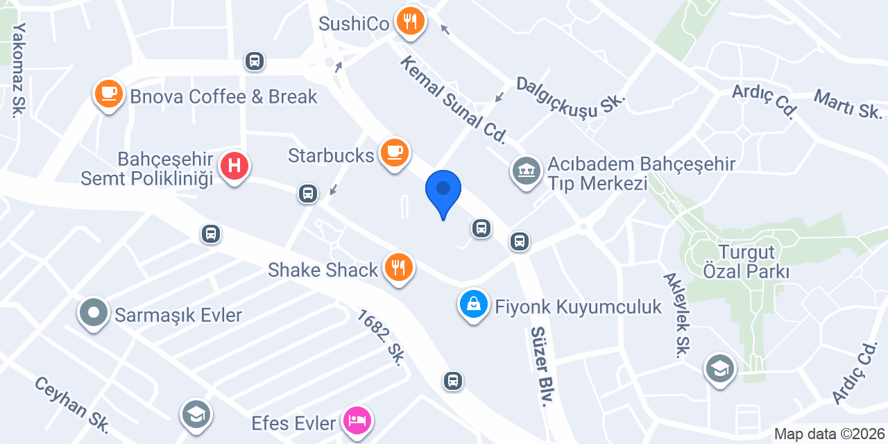 Halkbank Bahçeşehir Şubesi konumu
