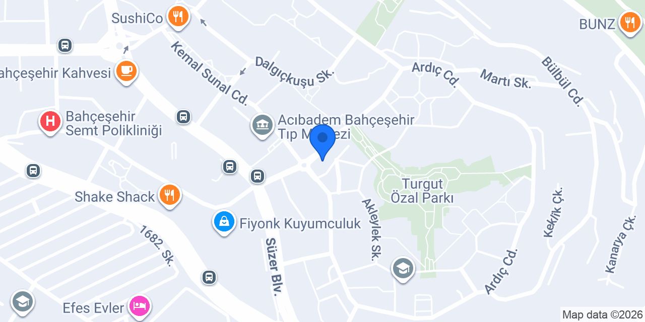 Arben Dil Bahçeşehir Yabancı Dil Kursu konumu